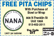 Special Coupon Offer for Nana Middle Eastern Street Food