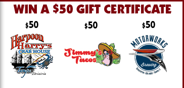 In-Town Tampa Bay Florida Downtown Where is this contest location on map Win Dinner for Two drawing Gift Certificates Sponsors
